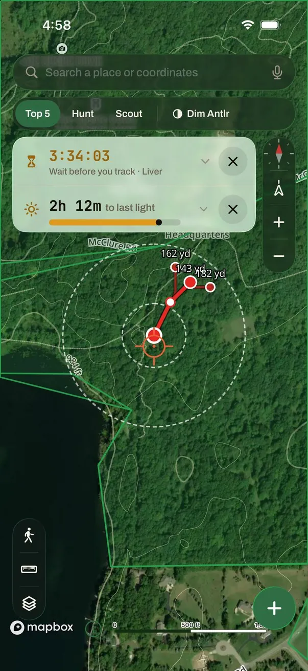 Recovery: the wait countdown and likely paths from the hit site